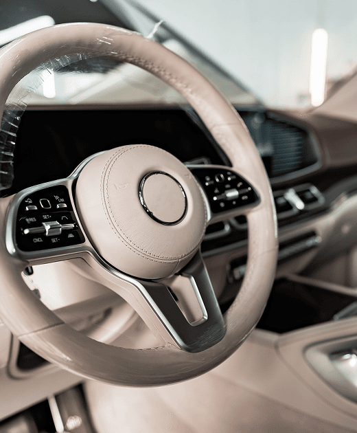 Interior de veículo premium